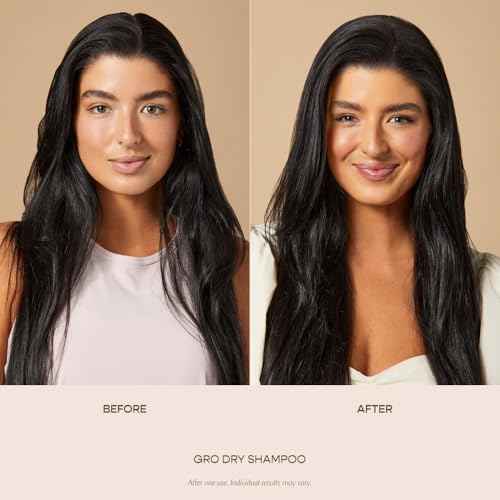 VEGAMOUR GRO Dry Shampoo, Volumizing Dry Shampoo Spray Formulated Without Benzene, Supports Thicker Fuller Looking Hair, Natural Citrus Scent