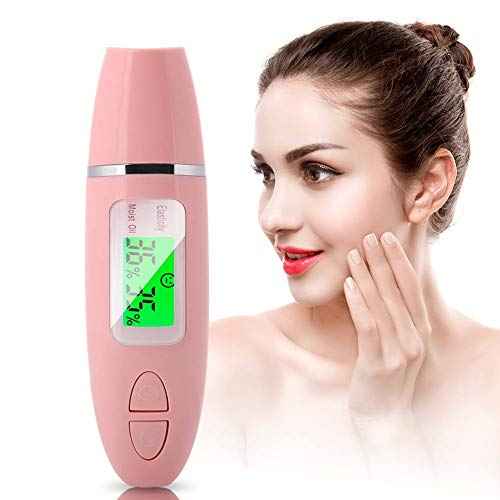 Semme Skin Hydration Tester, Analyzer Machine Professional, Digital Skin Oil Sensor, Analyzer Tester Water Oil Monitor LCD Display Monitoring Meter for Face and Body