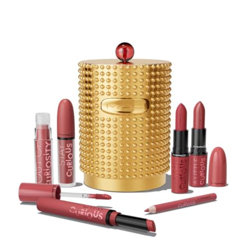 M.A.C Cosmetics Limited Edition Stay Curious Party Crew Vault - 4 Lipsticks - Lipgloss and Lip Pencil