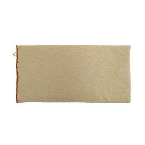Eye Pillow Gift Set - 4 x 8.5 - Unscented Flax - Washable Cover - Soft Cotton Flannel - Soothing Relaxing - beige tan