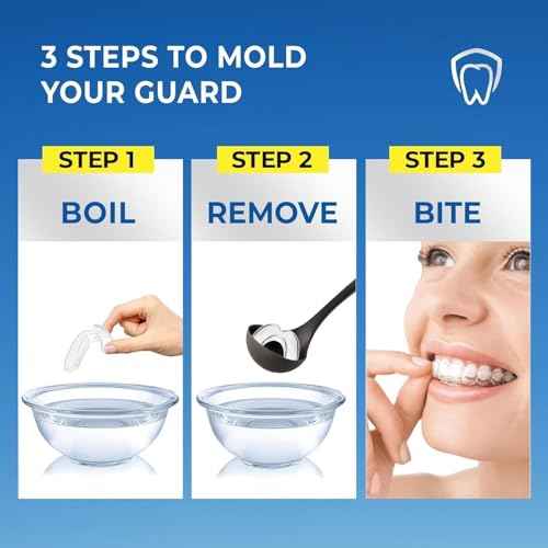 Mouth Guard for Grinding Teeth at Night: Mouth Guard for Sleeping - Night Guard for Teeth Grinding (Two Sizes /4 Packs)