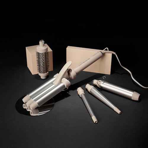 Remington Trendology 5-in-1 Multi-Styler Curling Wand Set with Ceramic Round Brush and 4 Interchangeable Ceramic Curling Wands (0.5¡°-1.25¡±)