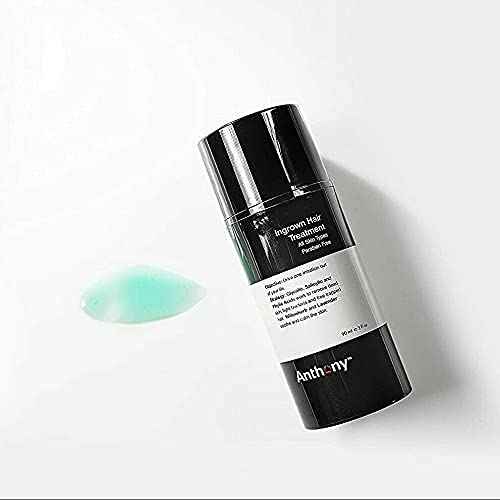 Anthony Ingrown Hair Treatment for Men (Pack of 2) – Gel Solution to Calm Down Razor Burn – Scar and Redness Eliminator, Bump Removal – 3 Fl. Oz