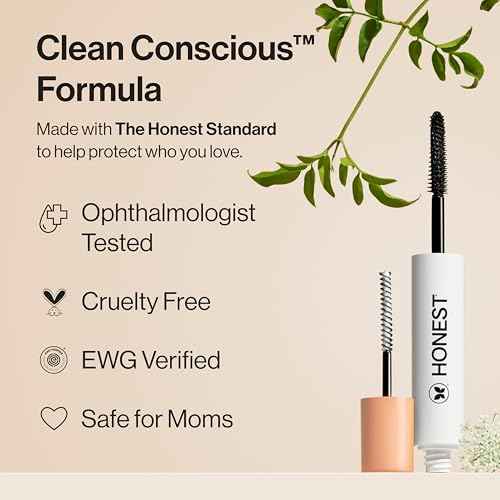 Honest Beauty 2-in-1 Extreme Length Mascara + Lash Primer 3-Pack | Cruelty Free + Safe for Sensitive Eyes | 0.27 fl oz each (pack of 3)