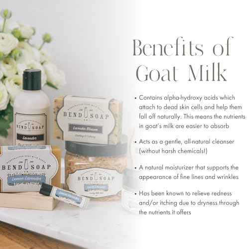 Bend Soap Company Milk Bath, 100% Natural Ingredients, Gentle Cleanser, Hydrates Moisturize and Softens The Skin, Handcrafted Goat Milk Soap, Essential Oil, 2 lbs - Unscented