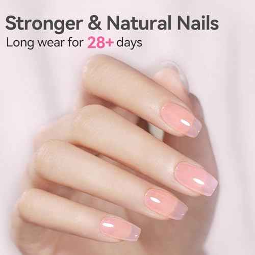 BORN PRETTY Builder Gel for Nails, 8-in-1 Milky Nude Natural Clear Builder Nail Gel for Nail Apex and Gel Extension Strengthener, Nail GLue Gel Hard Gel Base Rhinestone Nail Glue Gel in a Bottle 15ml
