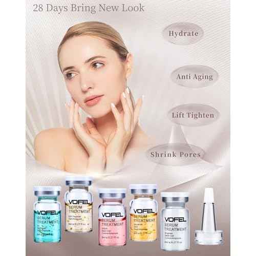 BB Glow Starter Kit BB Glow Serum for Microneedling Serum Ampoule Skin Treatment Kit 0.27oz 12 Vials