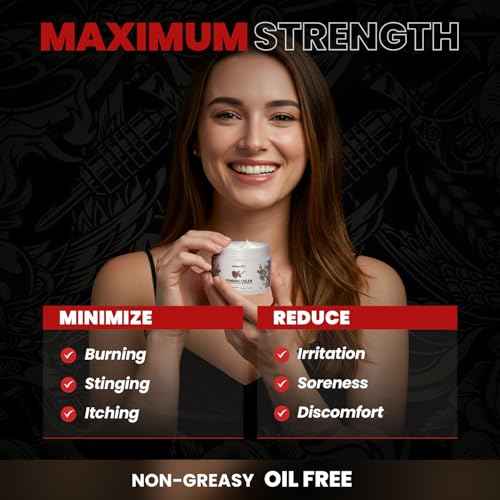 Tattoo Numbing CreamMaximum Strength: Numbing Cream for Tattoos, Extra Strength Numbing Cream - Up to 6 Hours Numbness for Multi-Purpose Use (White)