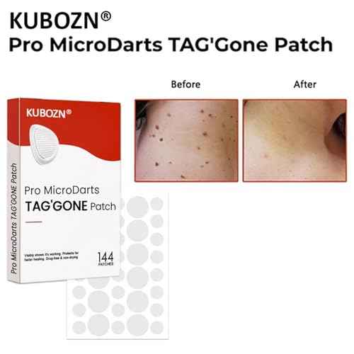 KUBOZN Pro MicroDarts Patch, Hydrocolloid with Salicylic Acid, 144 Count, Invisible Blemish Cover (1Box)