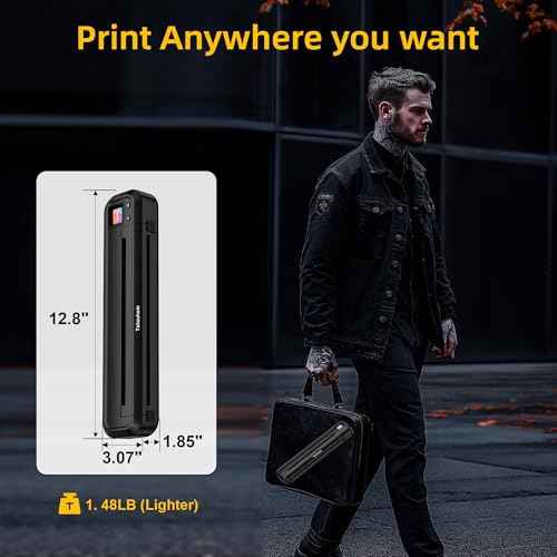 Tattoo Stencil Printer with 10 Pcs Transfer Paper, 2500mA Wireless Bluetooth Thermal Tattoo Machine, 3D Preview, Drawing Design, Tattoo Kit for Tattoo Artists & Beginners, Phone/Pc