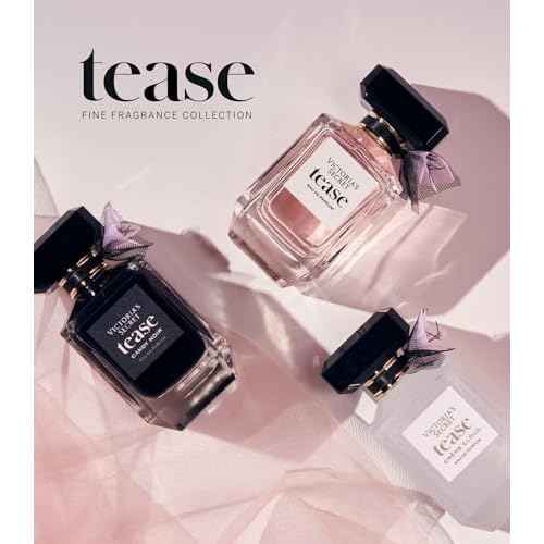 Victoria's Secret Tease Eau de Parfum Travel Spray, Notes of White Gardenia, Anjou Pear & Black Vanilla, Mini Perfumes for Women (0.23 oz)