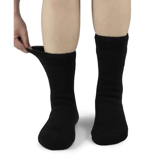 BomKinta Thermal Socks Men - Winter Warm Socks for Cold Weather Crew Socks - Cozy Soft Thick Christmas Boot Socks Size 7-11