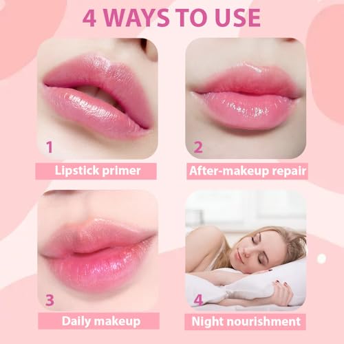 BINGBRUSH PH Color Changing Lipstick ? Jelly Flower Lip Balm, Temperature-Activated Moisturizing Lip Tint, Long-Lasting Crystal Clear Lipstick for Women, Natural Glow & Hydration (02# Blue Fairy)
