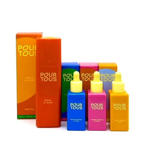 Ultimate Serum Set, Base Serum with 3 Boosters for Hydration and Glow, 4 Piece Bundle