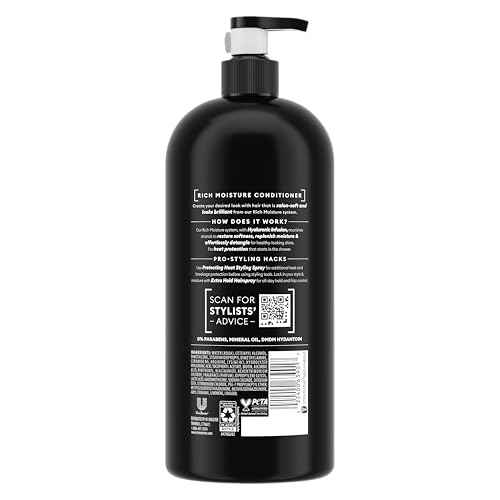 TRESemm? Rich Moisture Moisturizing Conditioner with Pump for Dry Hair Formulated With Pro Style Technology 39 Fl Oz