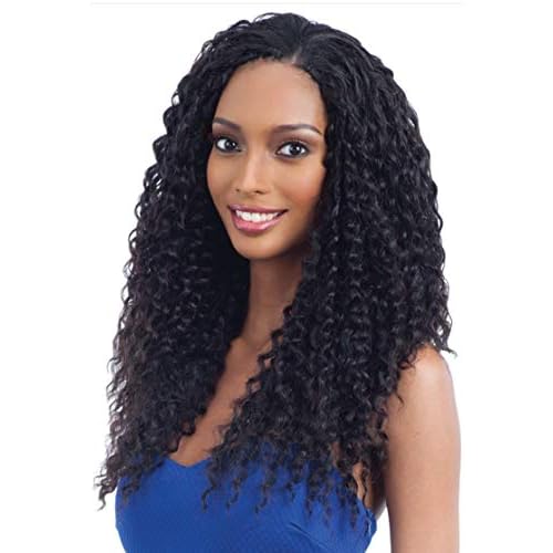Saga Human Hair Crochet Braids Standard Type Super Curl (16", 1B)