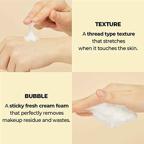 numbuzin No.2 Cleansing Foam | Deep Clean Fresh Cream Cleanser | Foam Cleanser, Gentle Exfoliation, Deep Cleansing, Natural Ingredients | Blackheads, Excess Oil, Dead Skin Cells | 4.05 fl. oz.