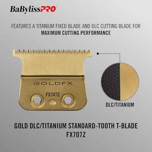 Replacement Blades, Standard and Fine-Tooth T-Blades for Outlining Hair Trimmers (FX787, FX799) and LoPROFX Trimmers (FX726, FX729)