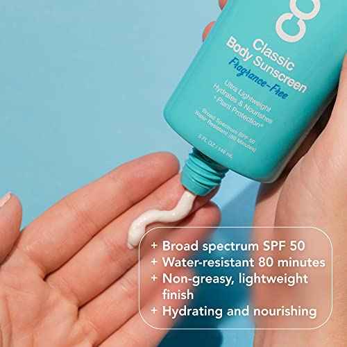 COOLA Organic Sunscreen SPF 50 Sunblock Body Lotion, Dermatologist Tested Skin Care for Daily Protection, Vegan and Gluten Free, Fragrance Free, 5 Fl Oz (Pack of 2)