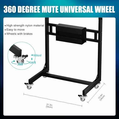 POARMEEY Stainless Steel Tattoo Tray Cart on Wheels, Service Rolling Tray with Extension Rotatable Table Stand, Tattoo Storage Utility Tray for Salon Spa Dental Use
