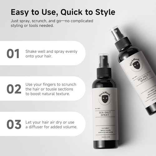 Sea Salt Spray for Men ? Natural Volume & Texture, Lightweight Hold, Effortless Style