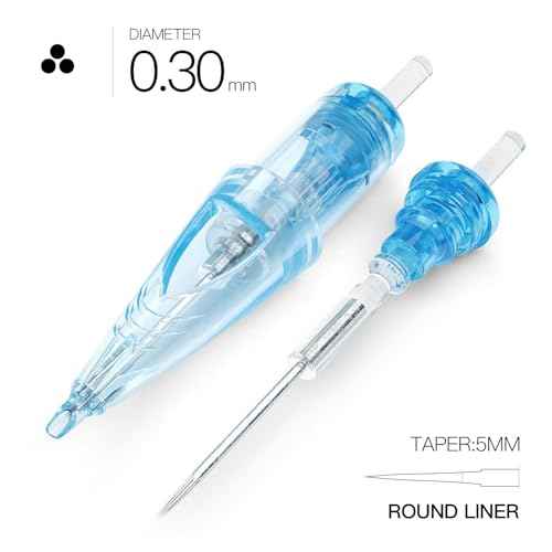 WJX Tattoo Cartridges 20Pcs Disposable Needles Round Liner 1003RL