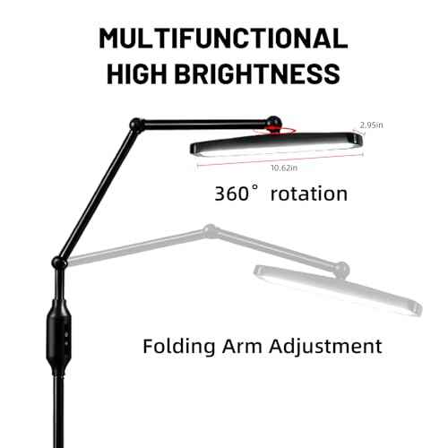 Tattoo Lights With Stand,Polarized Light for Tattoo-Includ Tattoo Vision Glass& 52mm Cpl, Adjustable Tattoo Standing Lamp for Tattoo Artist, Tattoo Studio(Shading pro)