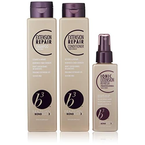 B3 Brazilian Bondbuilder Extension Shampoo/Conditioner/Refresh Trio Pack,28.75 fl oz.(3 Count)