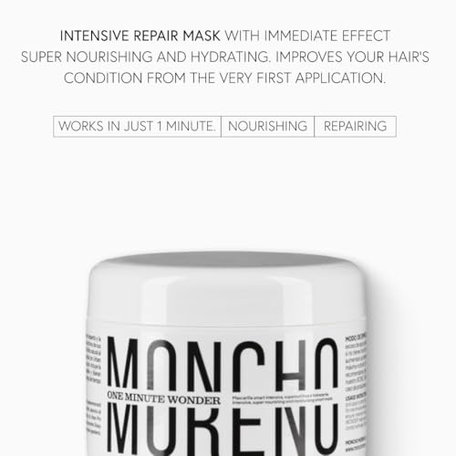 MONCHO MORENO | One Minute Wonder - Intensive 1-Minute Mask | Moisturizing and Nourishing Treatment (500 ml)