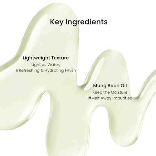 beplain Mung Bean Cleansing Oil(6.76fl.oz/200ml)| Fragrance-Free | Non-Comedogenic Tested| Makeup Blackhead Remover & Deep Pore Cleanser| Suitable for Sensitive Skin| Double Cleansing Korean Skincare