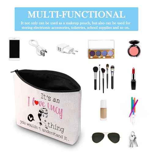GJTIM TV Show Inspired Gift It¡¯s A Thing You Wouldn¡¯t Understand It Zipper Pouch Makeup Bag for Fans (L thing bag)