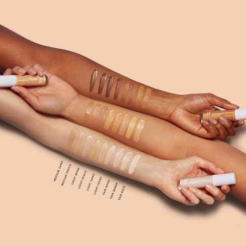 e.l.f. Hydrating Camo Concealer, Covers Blemishes & Under-Eye Circles, Full-Coverage & Delivers A Satin Finish, Vegan & Cruelty-Free, Light Ivory