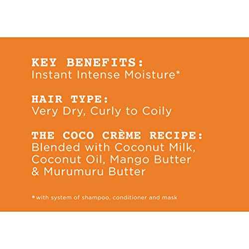 Carol's Daughter Coco Creme Coil Enhancing Moisture Butter, with Coconut Oil and Mango Butter, for Very Dry Curly Hair, Paraben and Silicone Free, 12 oz