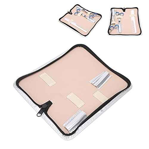 PU Leather Scissors Pouch, Hair Stylist Scissor Holder Pouch Cases for Hairdressers, Salon Tools Holster Bag, Portable Barber Shears Holder to Store & Better Protection of Hairdressing Tools