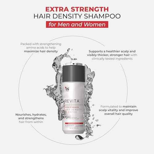 DS Labs Revita Extra Strength Shampoo, 205mL ? Scalp First Cleanse for Fuller, Thicker Looking Hair, Lightweight Hydration, Sulfate Free, Color Safe, For Men & Women
