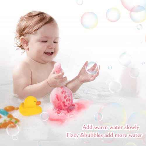 Bath Bomb Potion for Kids, Bath Science Kits 4+4Pack for Foam Fizzies & Bubble, Boys Girls Ages 4-12, Nontoxic & Safe Fun Magic Bubble Bath Kit Toddler Gifts for Halloween, Christmas, Birthday