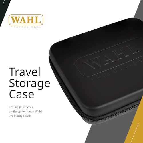 Wahl Professional Travel Storage Case Durable Compact With Secure Zipper For Grooming Tools