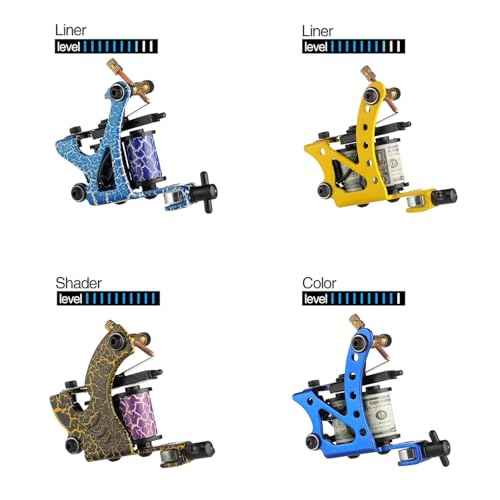 Solong Complete Tattoo Kit 4 Pro Machine Guns 54 Inks Power Supply Foot Pedal Needles Grips Tips Carry Case TK456-US