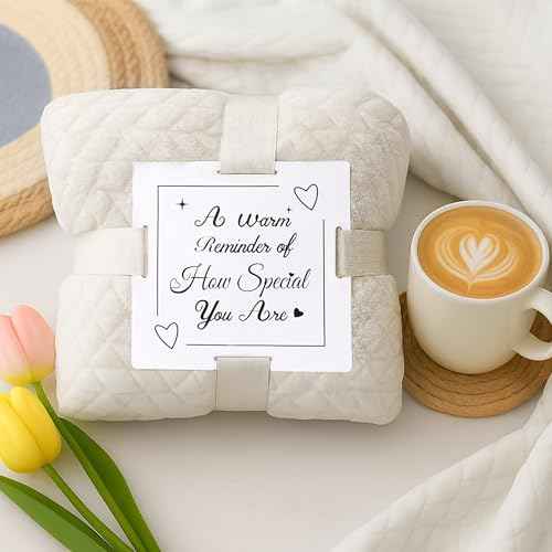 Birthday Gifts for Women Self Care Get Well Soon Gifts, Vanilla Coconut Relaxing Spa Gifts Box Care Package Basket w/ Luxury Blanket 40 oz Tumbler, Christmas Gifts Set for Mom Wife Girlfriend Sister