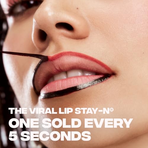 Sacheu Lip Liner STAY-N Peel Off Lip Stain ? Long Lasting Matte Lip Tattoo Transfer Proof Lipstain Infused with Hyaluronic Acid & Vitamin E for All Skin Types ? Vegan & Cruelty-Free, p-INKED