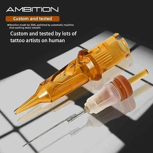 Ambition Torped Tattoo Kit - Rotary Tattoo Machine Kit with 2400mAh Power Supply Brushless Motor Tattoo Gun Kit 40pcs Mixed Size Glory Tattoo Cartridge Needles Gloves for Professional Tattoo Artist