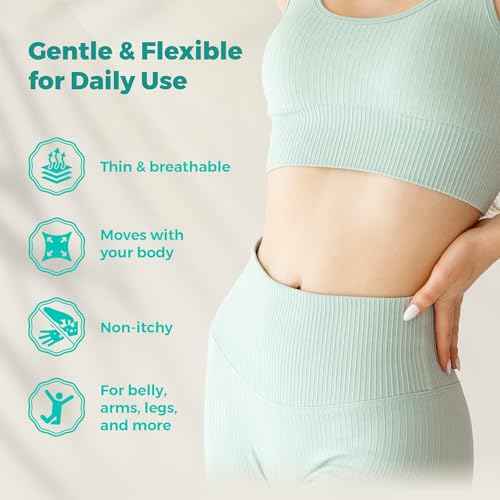GLP-1 Nano Patch, Firming Skin and Body Shaping Care Patch, Body Care Pat-ch Gentle Soothing Massage with Ginger Extract for Women Girls Natural Ingredients, Mild - 4 Patches