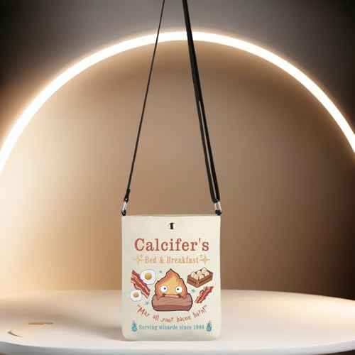 TSOTMO Calcifer's Bed & Breakfast Crossbody Bag Anime Lover Gift for Women Mother Best Friend