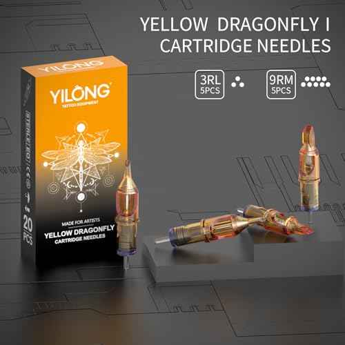 YILONG Tattoo Gun Kit - Tattoo Machine with 1500 mAh Capacity Power Supply, Tattoo Pen Kits for Beginners, Tattoo Supplies 10Pcs Cartridge Needles, 5Pcs Transfer Papers and 3mm Practice Skin