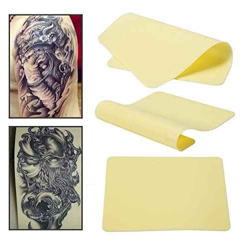 Tattoo Practice Skin - Autdor 10Pcs Blank Tattoo Practice Skin Double Sides 8x6x0.05" Tattoo Fake Skin Thin Soft Silicone Pads Microblading Eyebrow Practice Skin for Tattoo Skin Practice Kit
