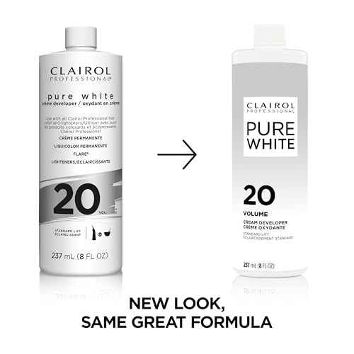 Clairol Professional Clairoxide Pure White 20 Volume Creme Developer, 8 Fl Oz (Pack of 1)