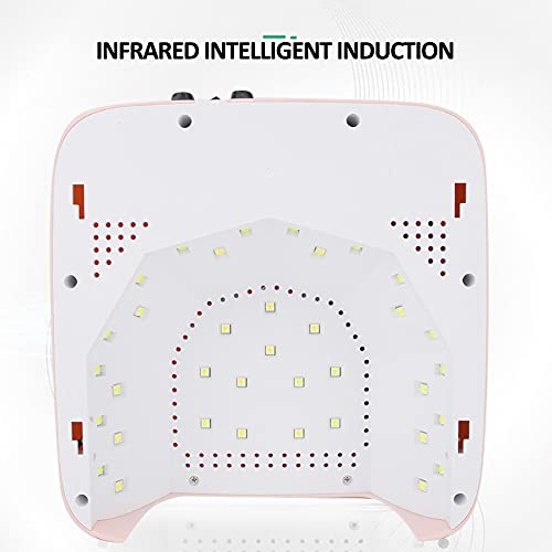 Qkiss 72W Nail Lamp Gel Nail Polish Dryer Quick Drying Nail Art Machine Professional for Nail Art Tools Accessories (American gauge)