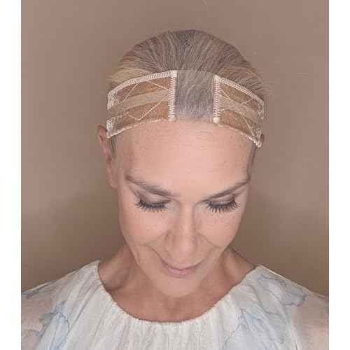 LIT UNICORNS Velvet Grip Wig Band | Silicone and Lace | For All Hair Lenghts | Adjustable for Lace Front Wigs (Beige)
