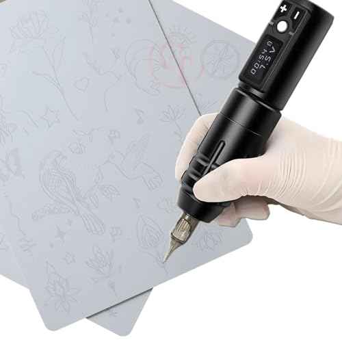 Silicone Tattoo Training Pad 1.5mm Thickness Double Sided Pre-printed Gray Fine Line Tiny Tattoo Practice Skin for Line Practice (1pc)