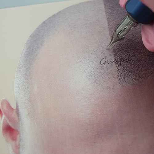 Soft Silicone Man Bald Scalp Micropigmentattion Practice Skin Male SMP Training Pad Hair Strokes Tattoo Sheet for Scalp SMP Practice (3pcs)